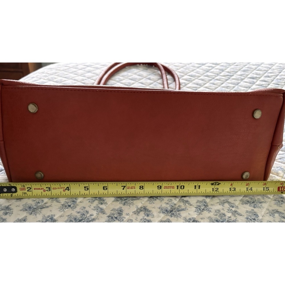 Antik Craft Vegan Leather Purse Numerous Compartments Great Autumn Burnt Orange - Picture 12 of 14